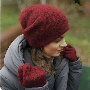 Alpaca & Wool Blend Handmade Beanie